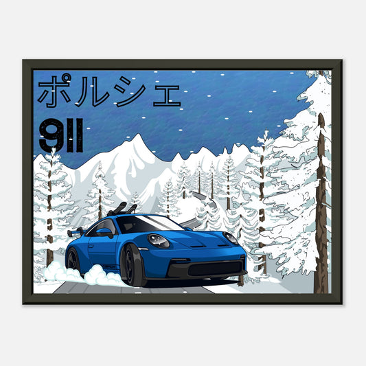 Porsche 911 - Premium metal frame poster